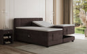 Box spring bed Noela velvet electrically adjustable