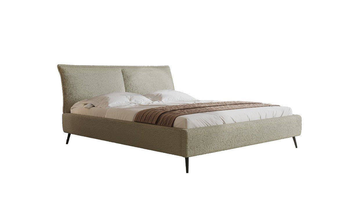 Designer Upholstered Bed Zoe Bouclé with Storage