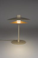 Tischlampe Wubbo – aus Eisen in Beige