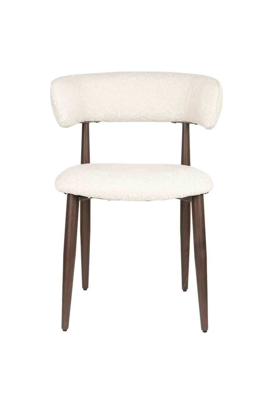 Esszimmerstuhl Stanley 2er-Set – aus Bouclé in Beige