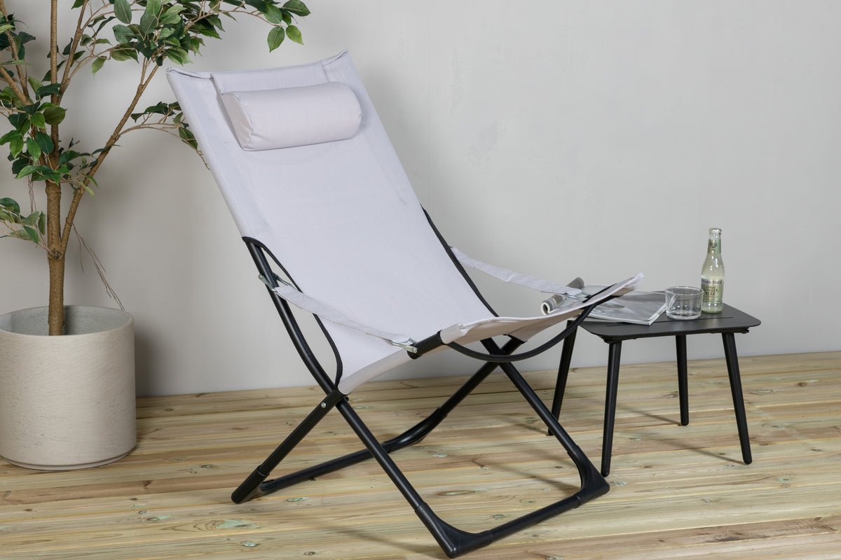2-piece set - Zephyr sun lounger made of aluminum/polyester