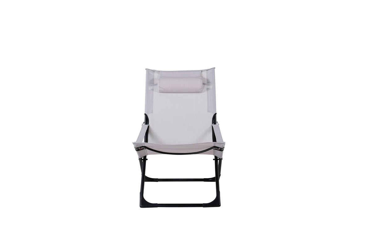 2-piece set - Zephyr sun lounger made of aluminum/polyester