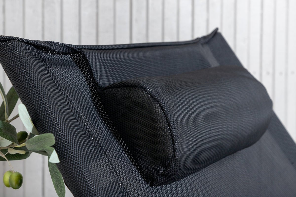 2-piece set - Zephyr sun lounger made of aluminum/polyester