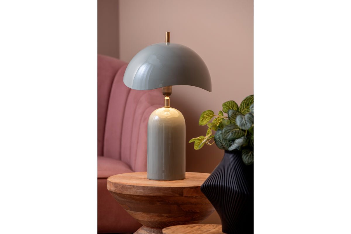 Table Lamp Madeira - Designer Light Made of Iron with Wave Shade