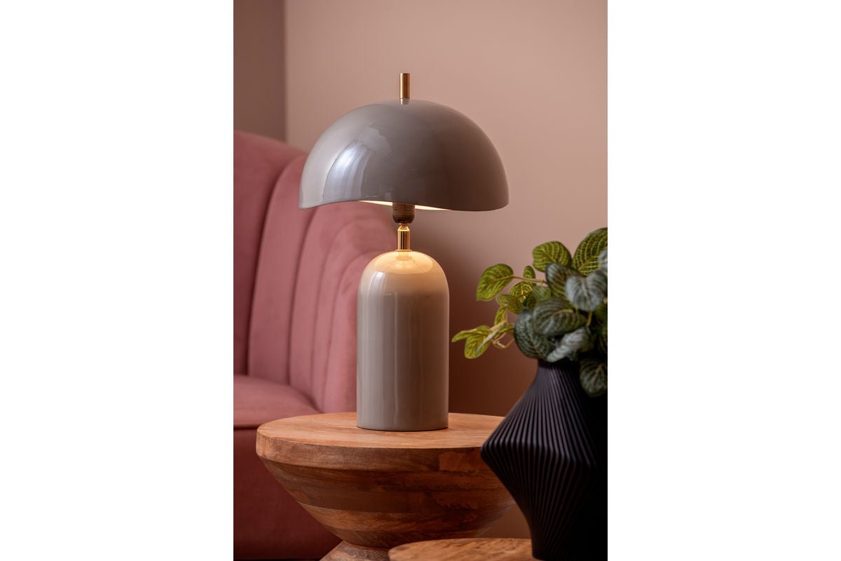 Table Lamp Madeira - Designer Light Made of Iron with Wave Shade