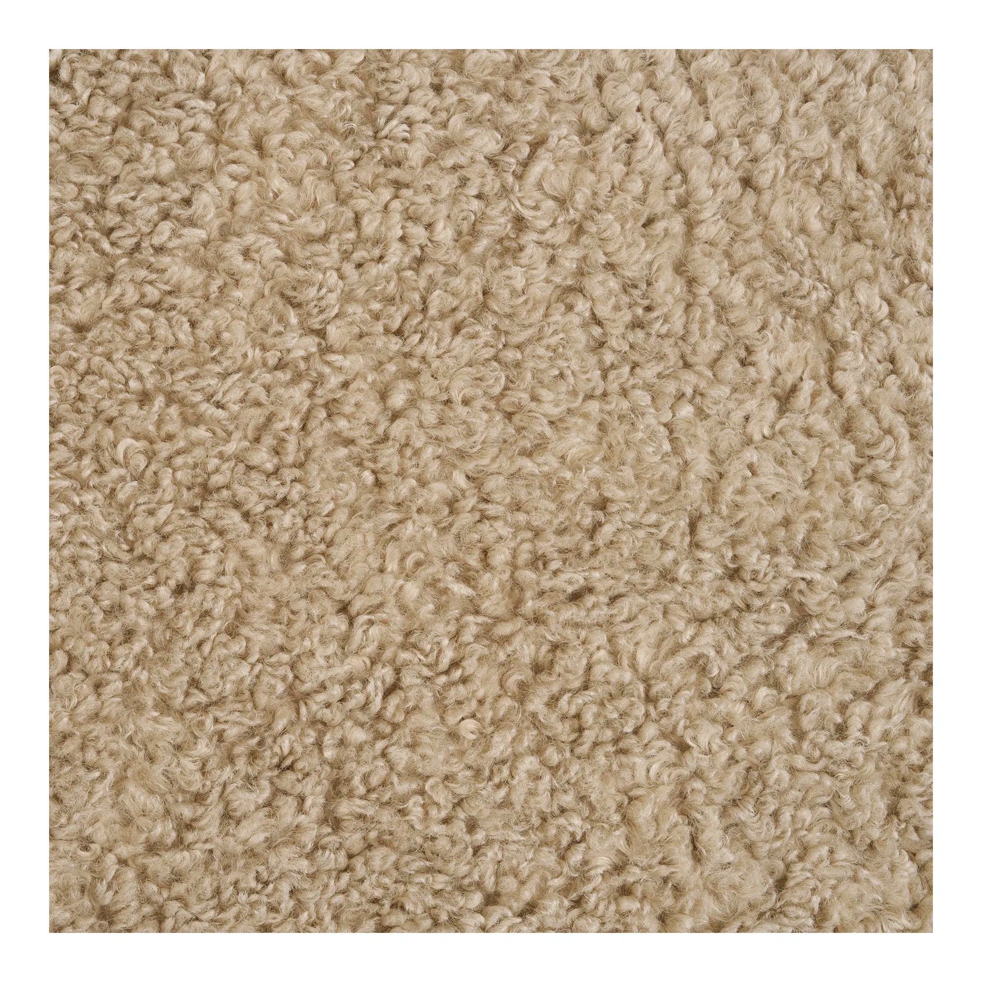 Designer sofa armchair Hudson in beige bouclé
