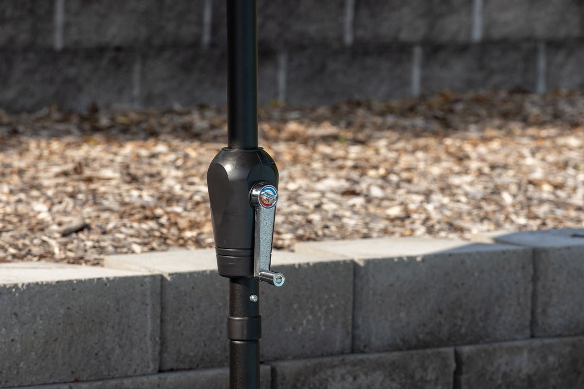 Sonnenschirm Imperia – Ø300 cm aus grauem Polyester