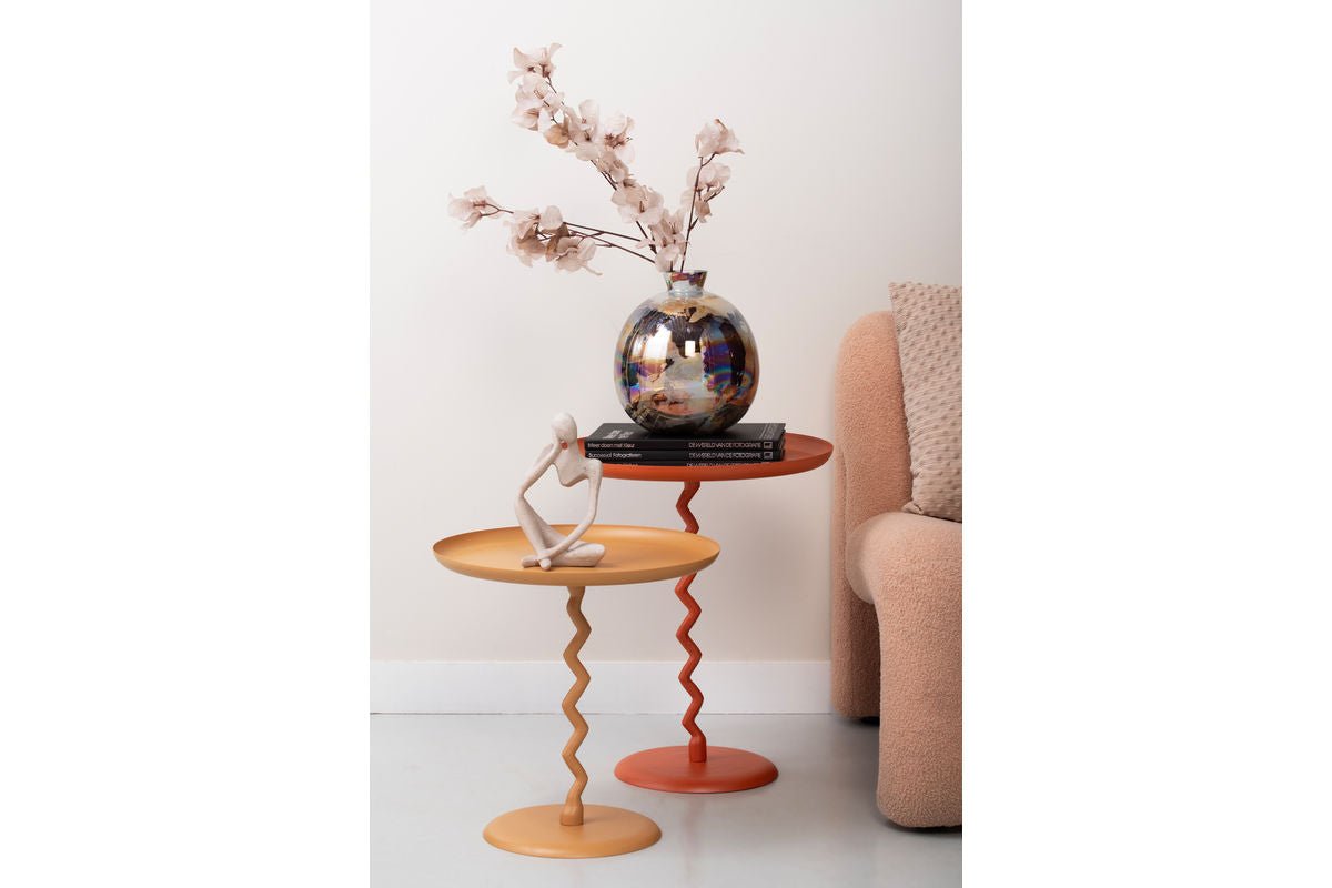 Side Table Bandicoot – made of Iron and Corkscrew Column