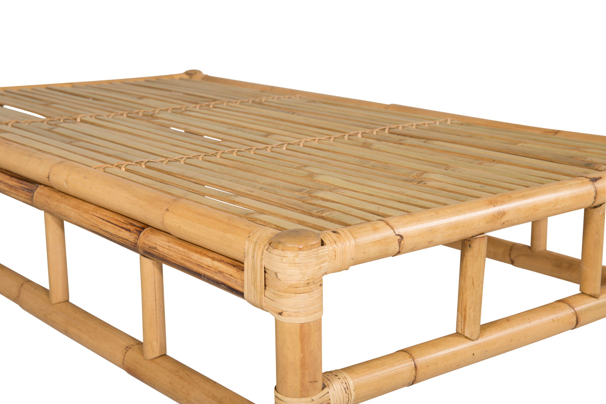 Garden Coffee Table Cyprus - Made of Rattan and Bamboo in Natural Look