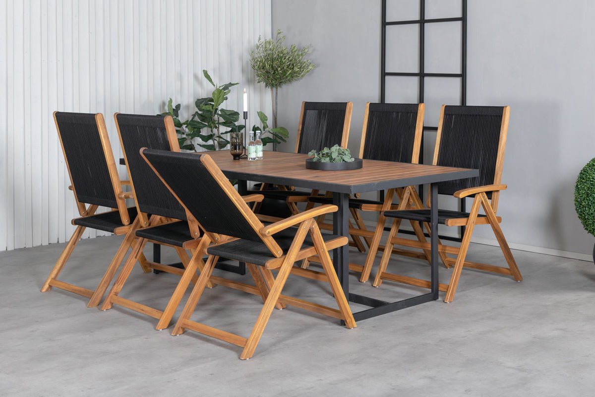 2-piece set - Garden chair George made of acacia/polyester