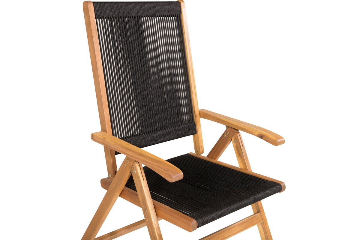 2-piece set - Garden chair George made of acacia/polyester