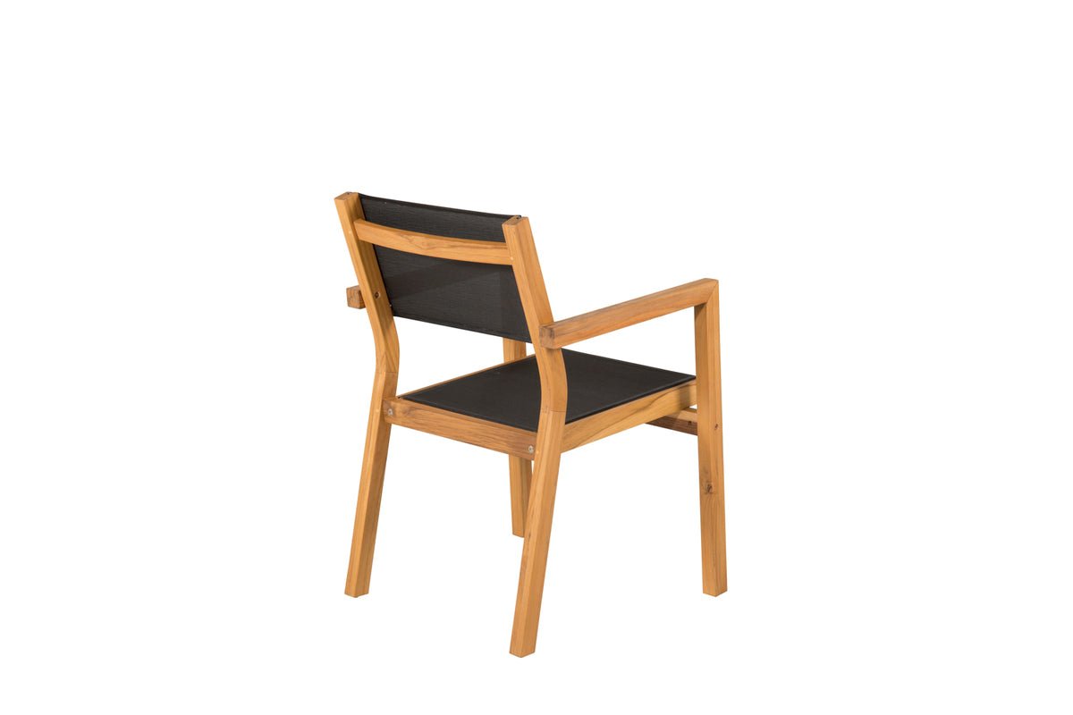 2-piece set - Garden chair Florence made of Textilene/Acacia