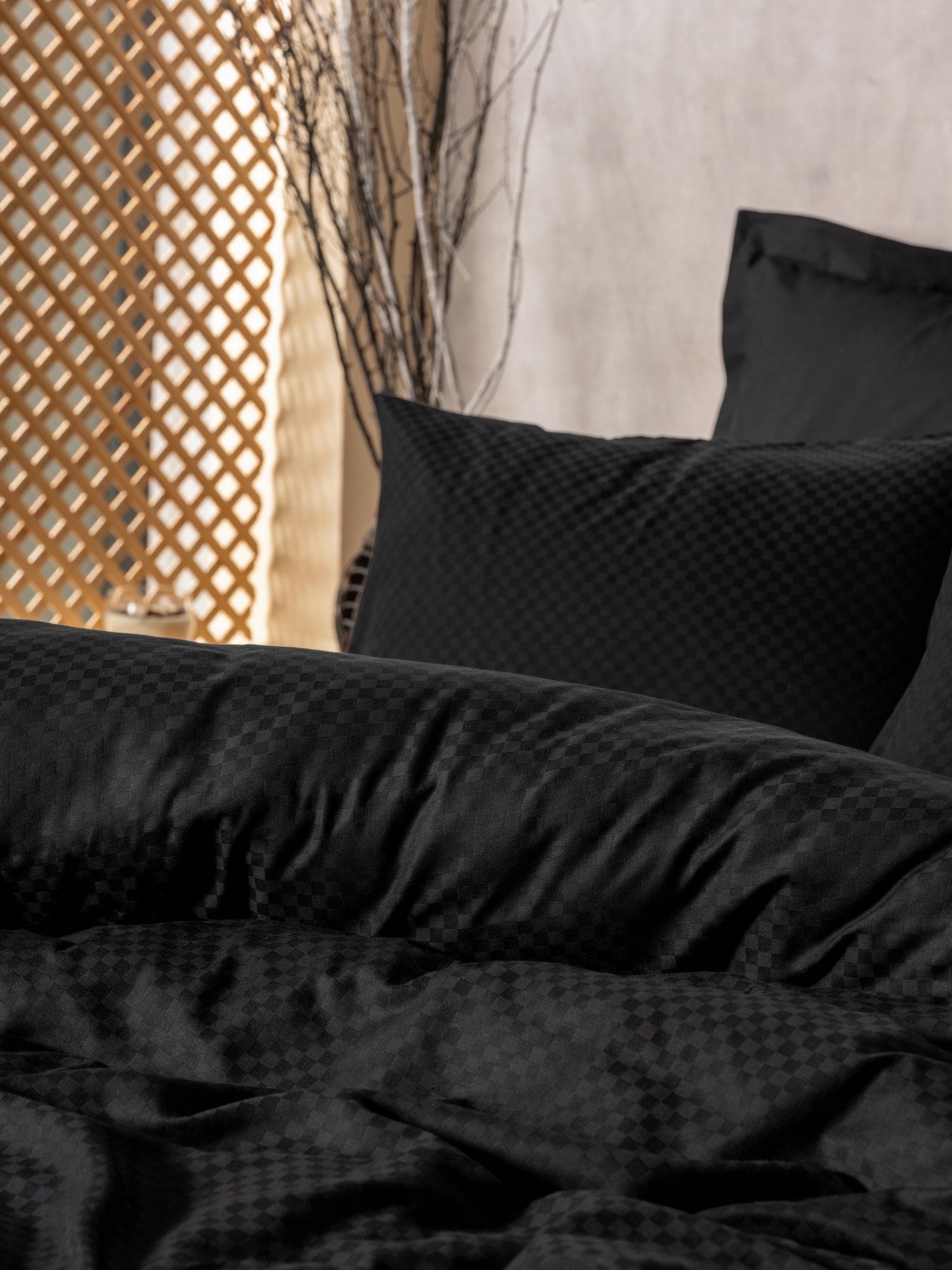 Bedding Set Black – 100% Cotton Ranforce