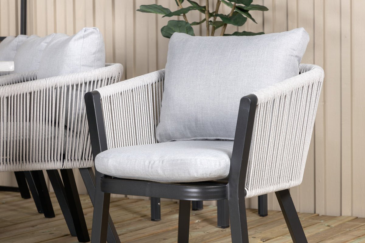 2-piece set - Garden chair Myria made of metal/polyester