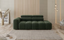 Designer Sofa 3-Sitzer mit Chaise Longue Mia in Chenille