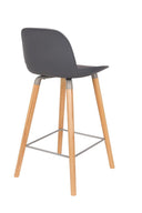 Barhocker Albert Kuip 2er-Set – aus Polypropylen-Kunststoff in Grau