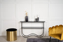 Side table Velo – modern design with glass top