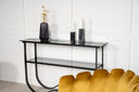 Side table Velo – modern design with glass top