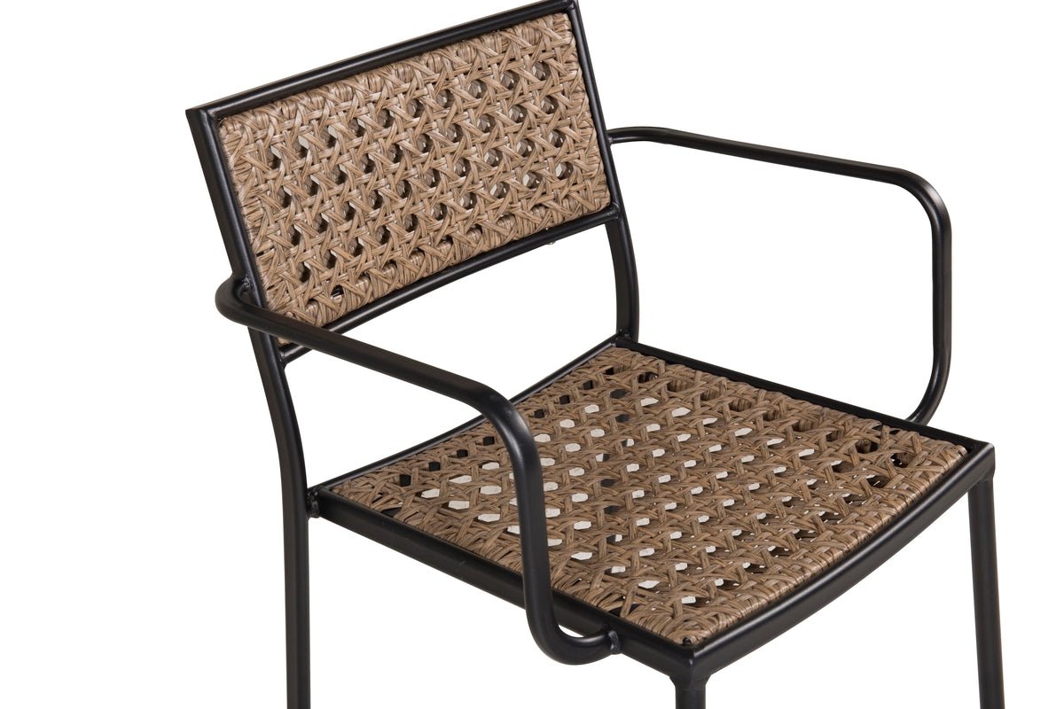 4er Set - Gartenstuhl Marave aus Rattan inkl. Kissen