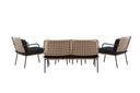 Loungeset Marocco - Rückenlehnen und Sitzflächen aus Naturrattan