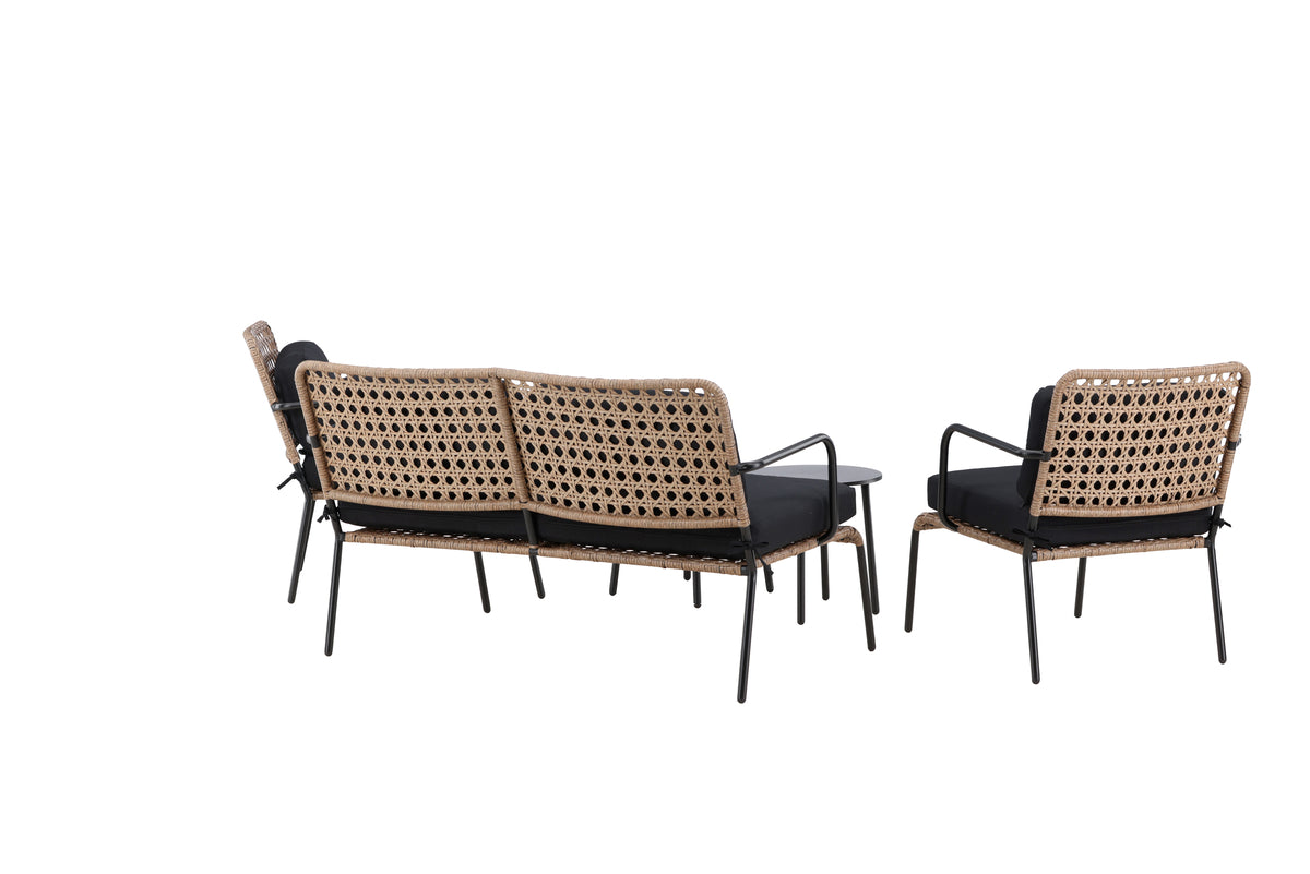 Lounge set Marocco - Backrests and seat surfaces made of natural rattan