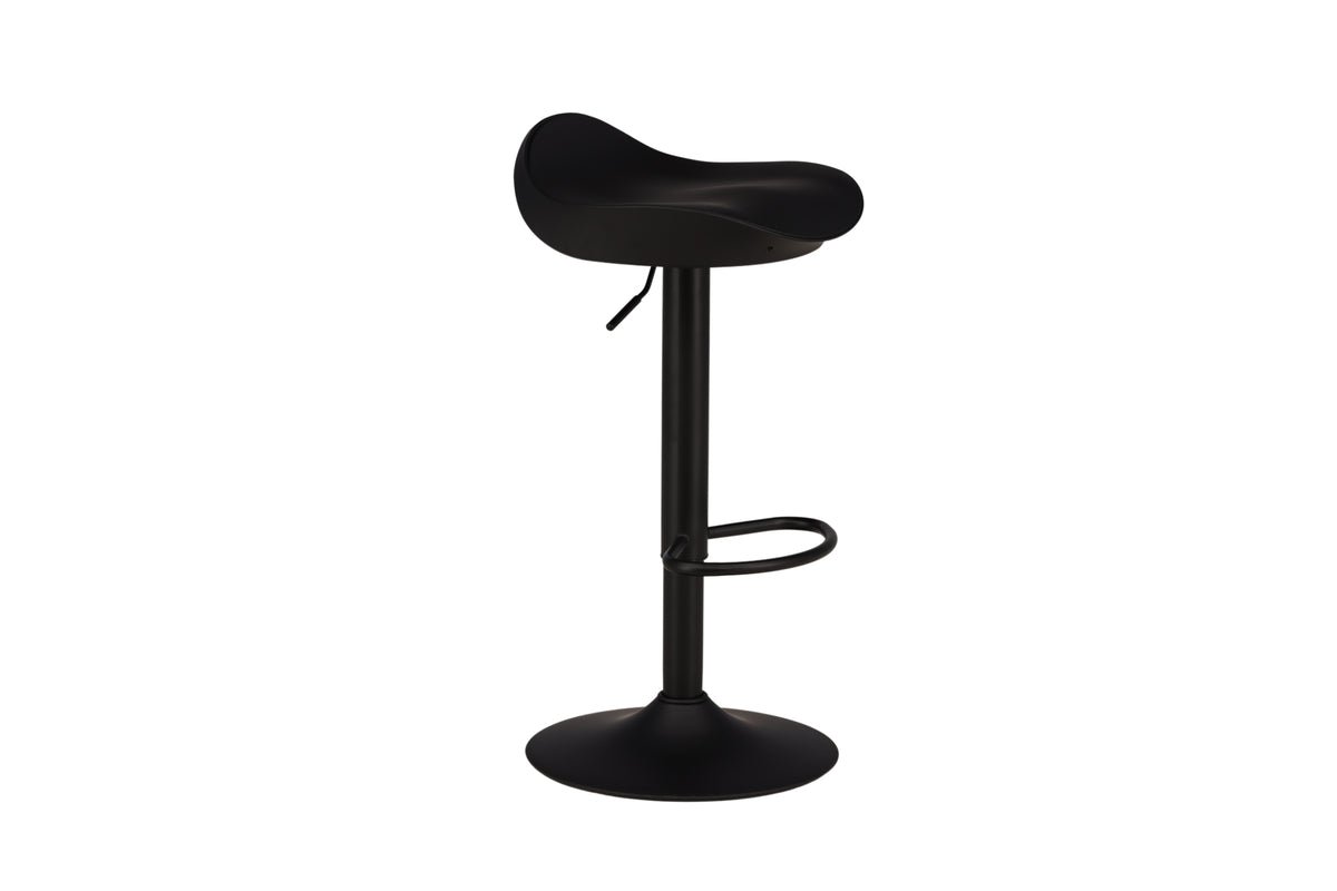 2-piece set - Bar stool Adoro in Black made of metal