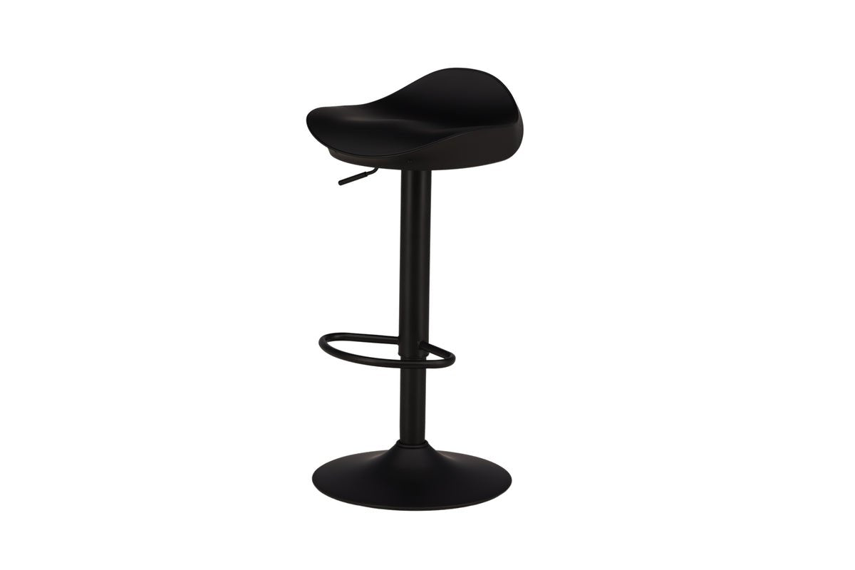 2-piece set - Bar stool Adoro in Black made of metal