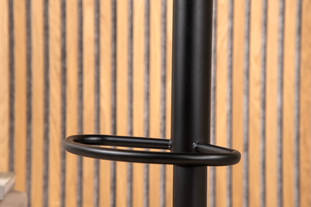 2-piece set - Bar stool Adoro in Black made of metal