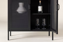 Kommode Faylen – Industrial-Design in Schwarz, Weiß & Grau