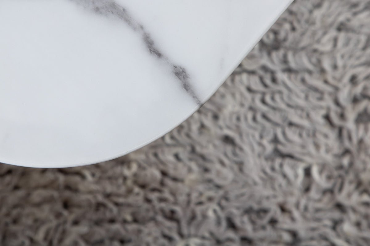 Coffee table Tango - with tabletop made of marble glass