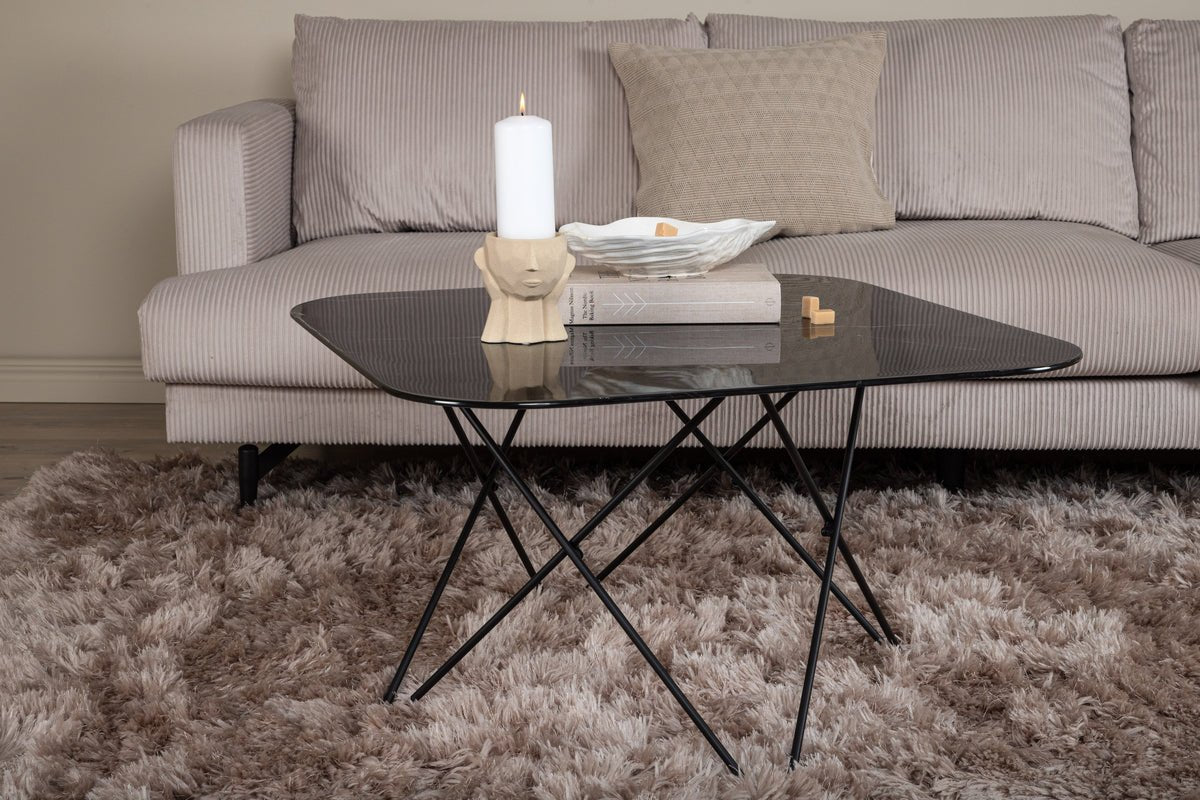 Coffee table Tango - with tabletop made of marble glass