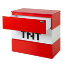 Minecraft chest of drawers TNT Box – with LED lighting & 3 drawers