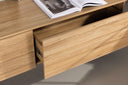 TV lowboard Valborg – walnut veneer in natural look