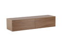 TV lowboard Valborg – walnut veneer in natural look