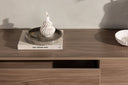 TV lowboard Valborg – walnut veneer in natural look
