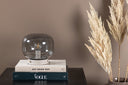 Table lamp Olivin – With an elegant smoky black lampshade