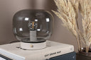 Table lamp Olivin – With an elegant smoky black lampshade