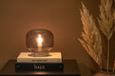 Table lamp Olivin – With an elegant smoky black lampshade