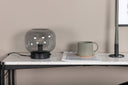 Table lamp Olivin – With an elegant smoky black lampshade