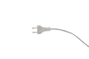 Stehlampe Laura – flexibel schwenkbar mit Leinenschirm