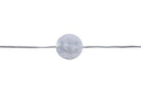 Stehlampe Laura – flexibel schwenkbar mit Leinenschirm