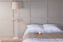 Floor lamp Lienz – soft Beige with relief surface