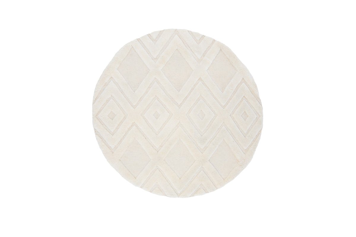 Teppich Lunara – aus 100 % Wolle in Weiß