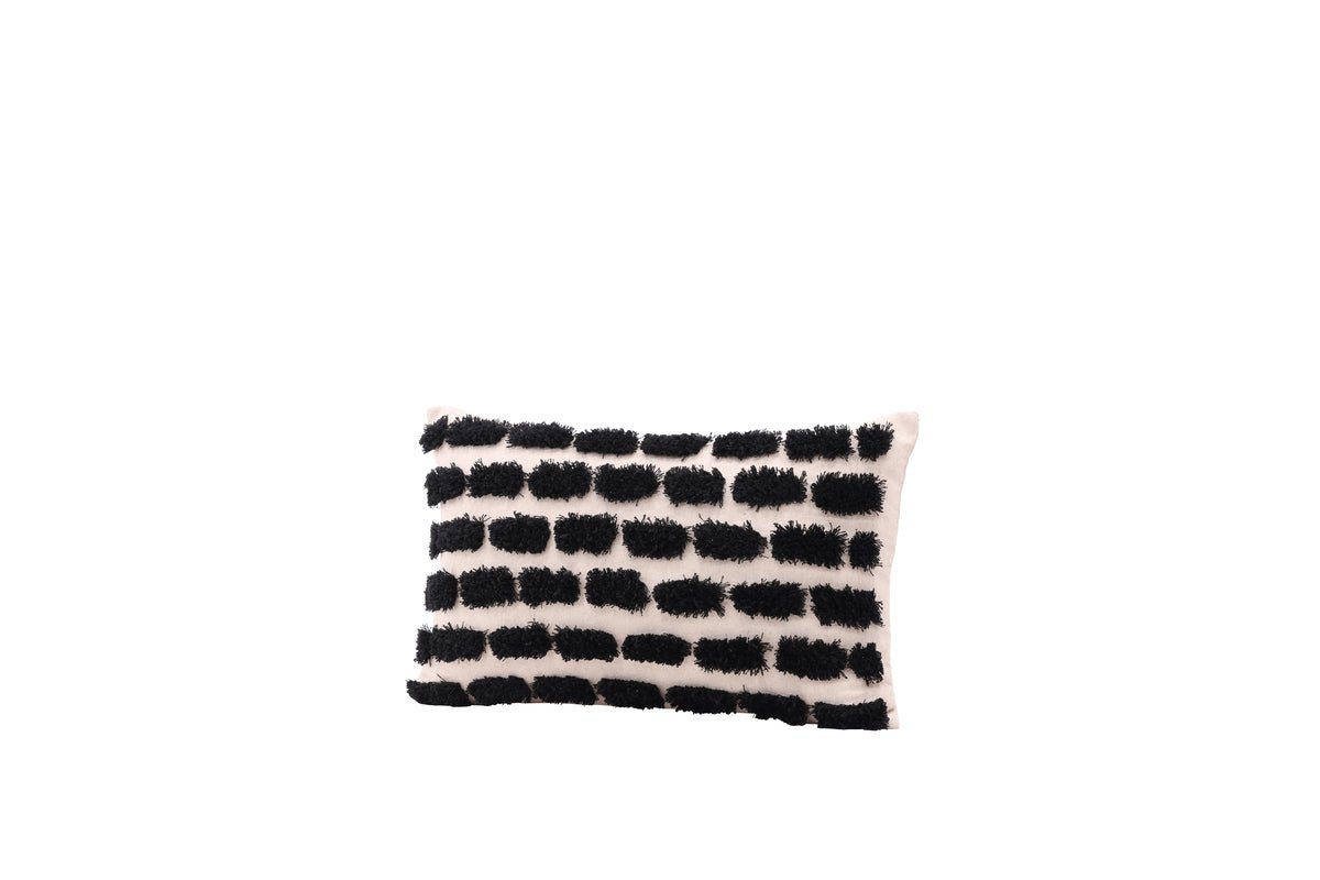 Pillowcase Luca - 50x30 cm with white-black pattern