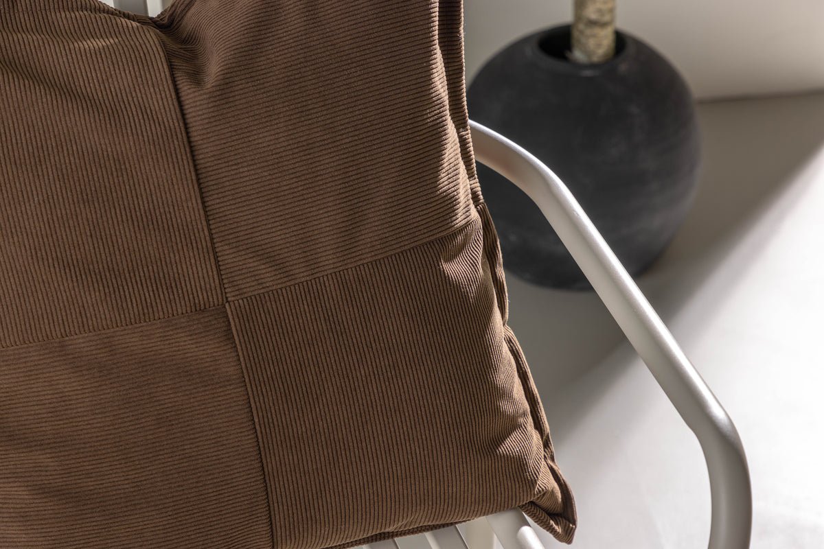 Cushion cover Budapest - 50x50 cm in Beige, dark green and Brown