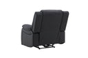 Armchair Dubai - in Black with reclining function