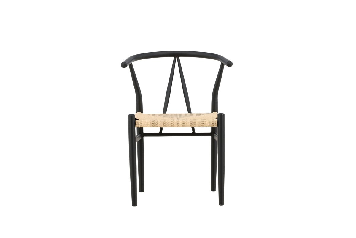 Chair Fliou II - In Black with uniformly colored seat surface