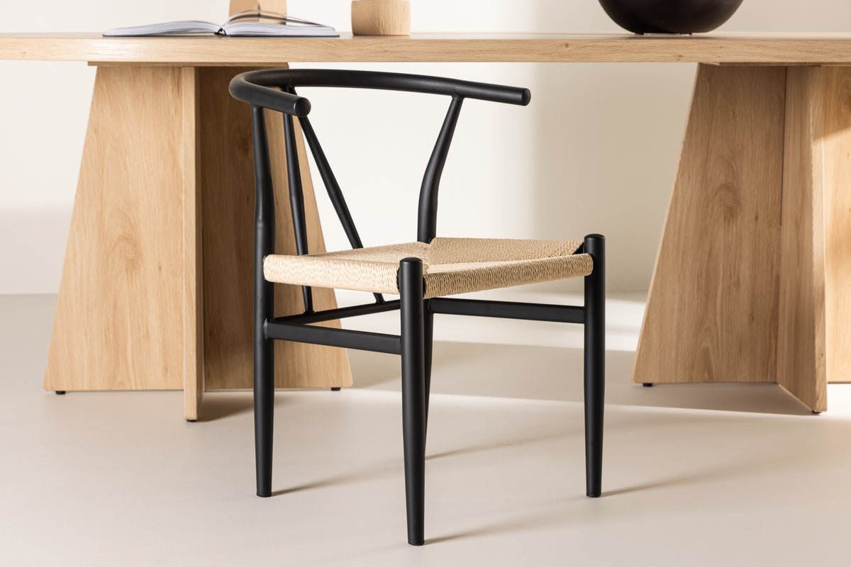 Chair Fliou II - In Black with uniformly colored seat surface