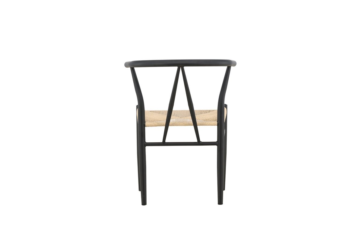 Chair Fliou II - In Black with uniformly colored seat surface