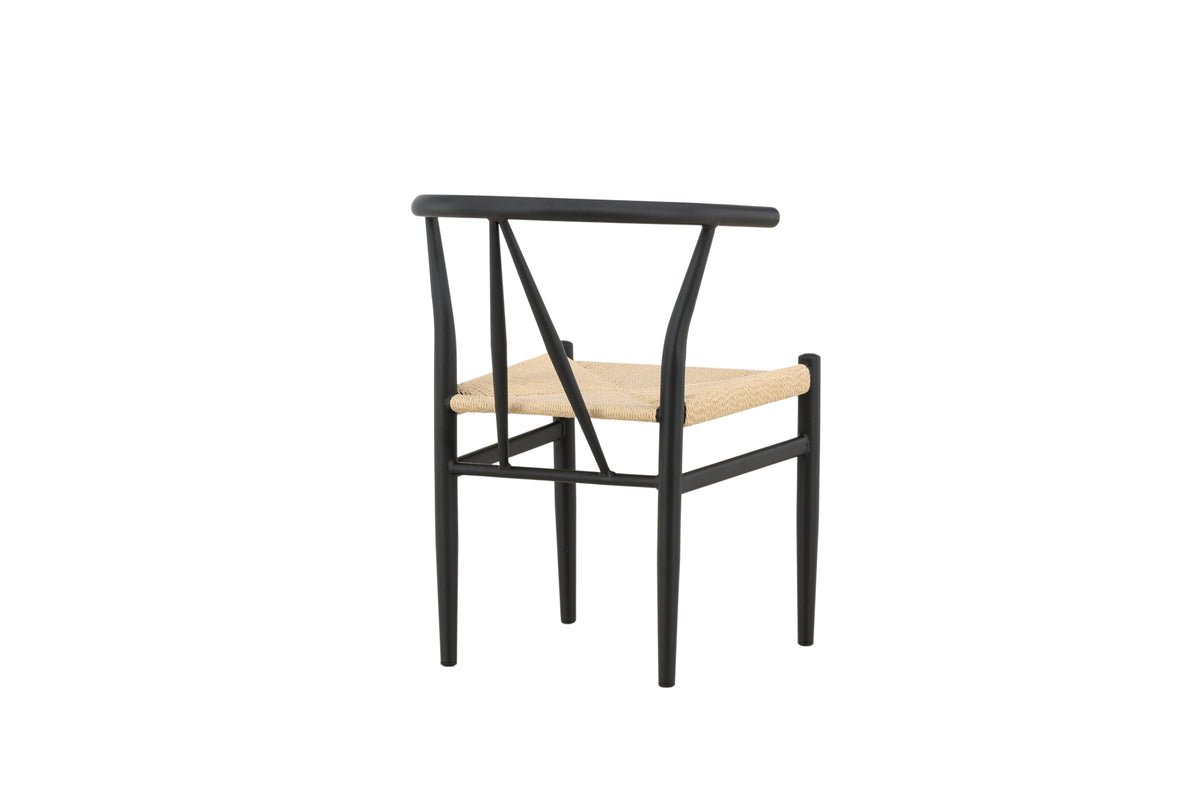 Chair Fliou II - In Black with uniformly colored seat surface
